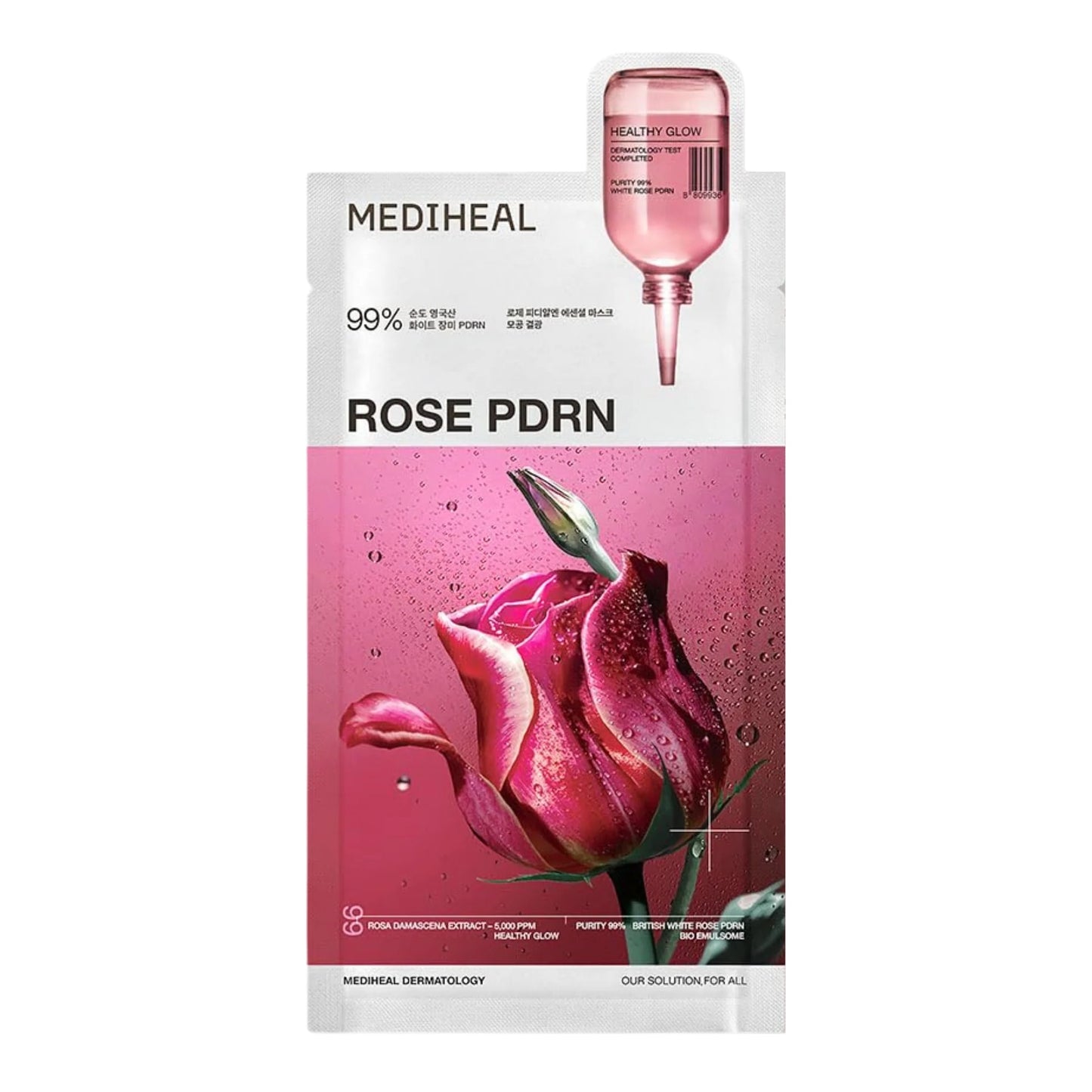 Mascarilla Coreana Hidratante con Rose PDRN – Mediheal Sheet Mask