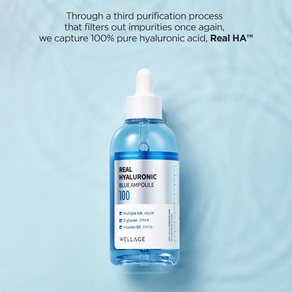 Wellage Real Hyaluronic Blue 100 Ampoule