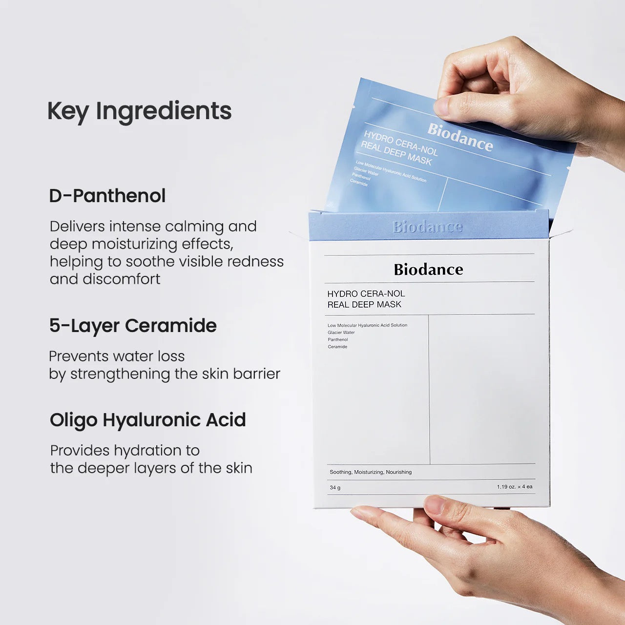 Mascarilla Coreana Hidratante con Ceramidas – Biodance Hydro Ceranol Mask