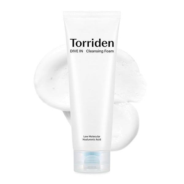 Limpiadora coreana hidratante para piel seca y sensible – Torriden DIVE IN Cleansing Foam