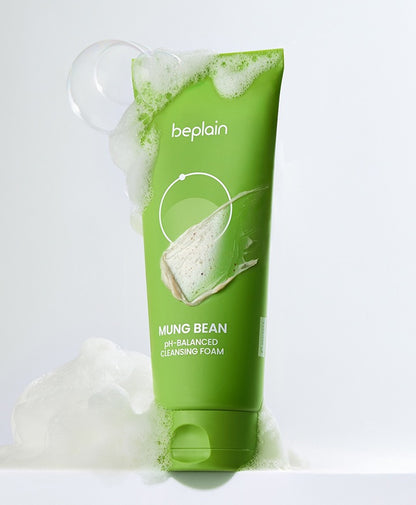 Limpiadora Coreana Suave pH Balanceado para Piel Sensible – Beplain Mung Bean Cleansing Foam