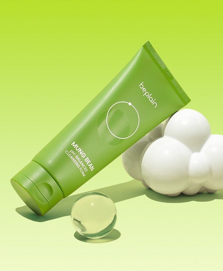 Limpiadora Coreana Suave pH Balanceado para Piel Sensible – Beplain Mung Bean Cleansing Foam