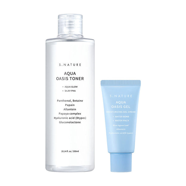Tónico coreano hidratante profundo para piel seca y deshidratada – S.Nature Aqua Oasis Toner