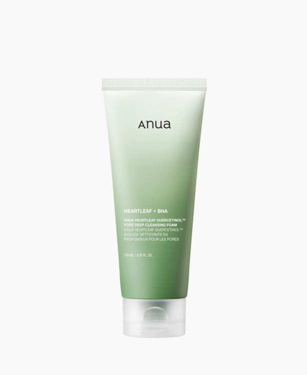 Limpiadora coreana profunda para poros, piel mixta y con acné – Anua Heartleaf Pore Cleansing