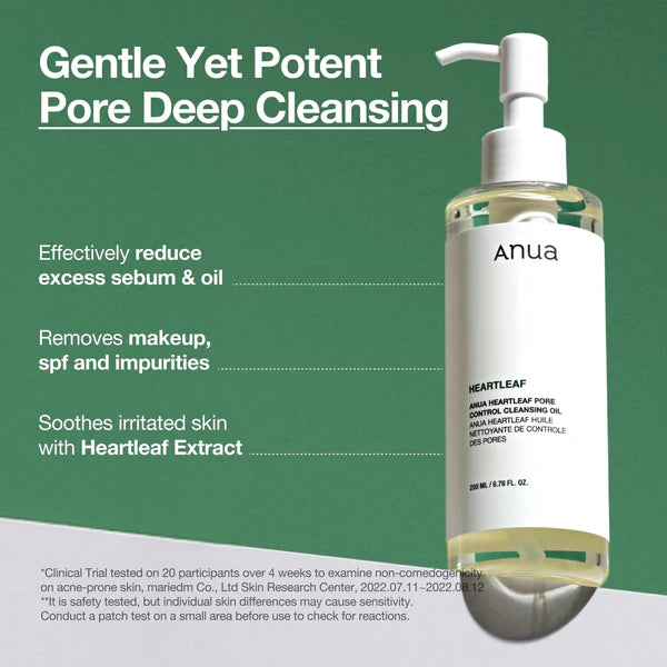 Anua Heartleaf Pore Control Cleansing Oil (Set of 2 x 200mL)