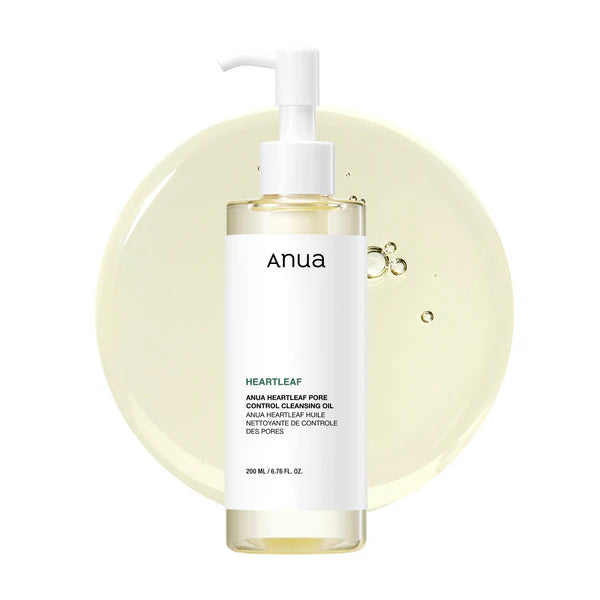 Aceite limpiador coreano para poros, maquillaje y piel con acné – Anua Heartleaf Cleansing Oil