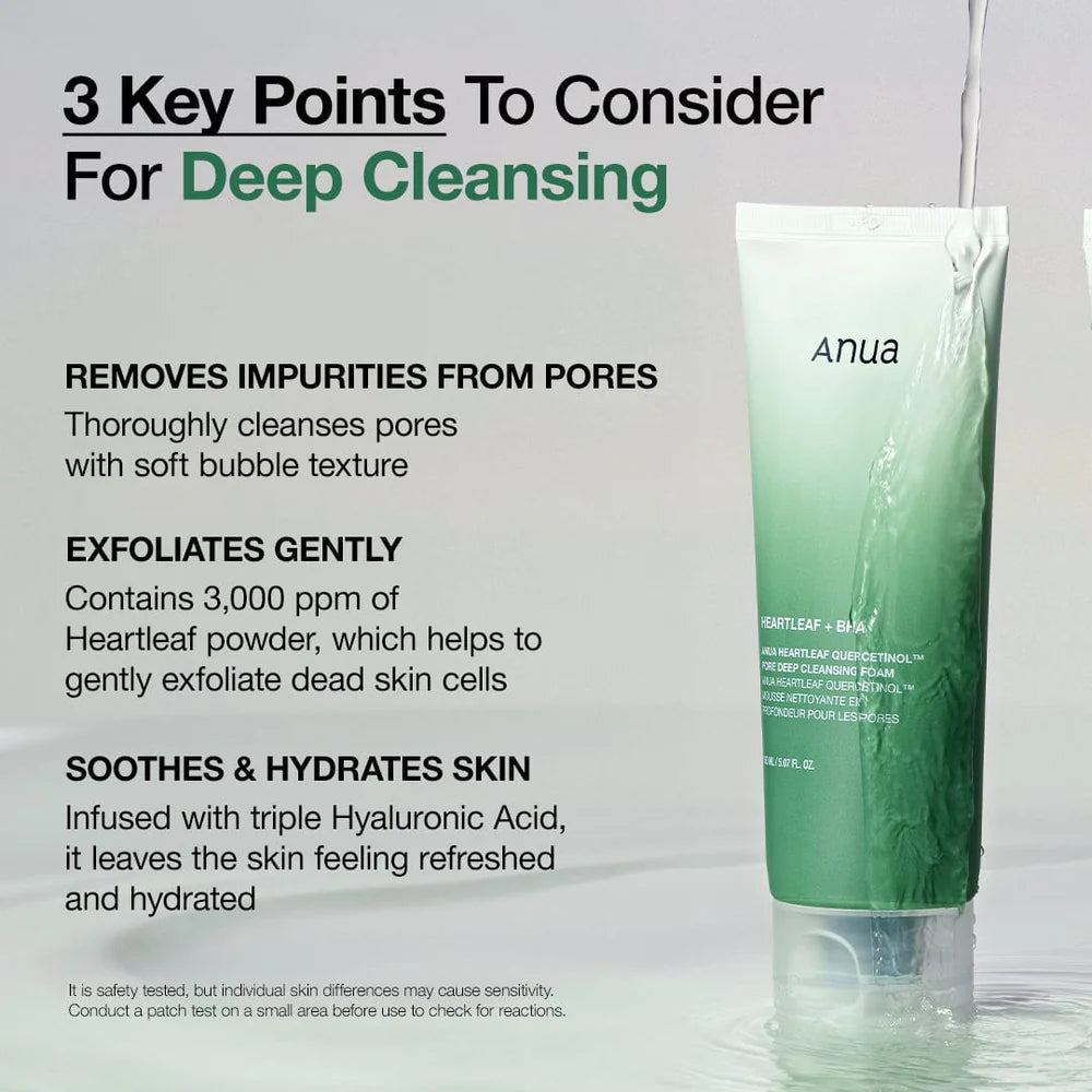 Anua Heartleaf Quercetinol Pore Deep Cleansing (Set of 2 x 150mL each)